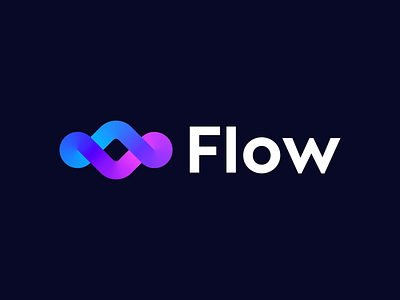 Flow - Logo Exploration ( FOR SALE ) app brand brand identity branding colors crypto currency flow gradient growth identity infinite logo logodesign loop money money financial speed symbol transfer deal wave