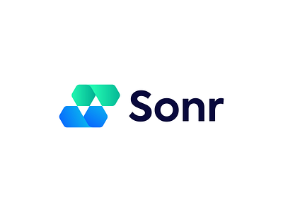 Sonr - Logo Concept 2 app blockchain branding circuit colors core crypto delivery digital fast gradient identity logo mark symbol tech wallet