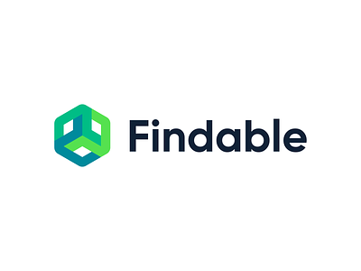 Findable - Logo Concept 2 accessible app automatic brand branding connection docs documents efficiency files flow geometric gradient identity management mark organization safety secure symbol
