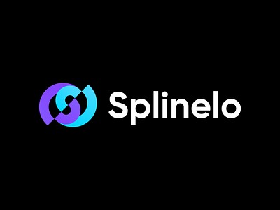Splinelo - Logo Exploration 2 app brand brand identity branding circle circuit connection exploration fast flow identity letter s logo logodesign loop s speed spline symbol tech