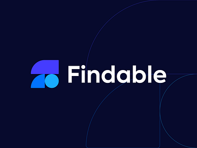 Findable - Logo Concept 3 accessible ai automatic brand branding circle connection documents f geometric letter f logo management mark safety shapes symbol