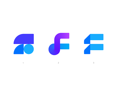 F Logo Concepts automatic brand branding connection documents efficiency f flow folding geometric gradient identity letter f logo logodesign management safety secure shapes symbol