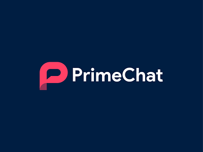 PrimeChat art branding design dribbble icon illustration lettermark lines logo logomark mark monogram sale