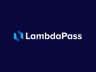 LambdaPass - Approved Logo Design art blue branding branding identity company concept dribbble future gradient icon identity illustration logo logodesign mark password science symbol tech technology