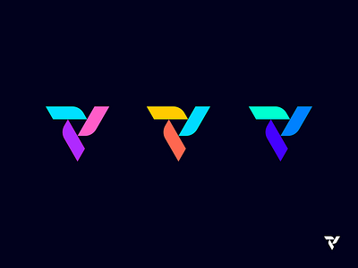 Vision - Color Exploration abstract brand brand identity branding clean color palette colorful colors colorscheme flow icon identity logo logodesign logomark mark smart symbol virtual vision