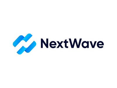 NextWave – Logo Design Concept action blue branding branding identity colors gradient identity letter logo logoconcept logodesign ocean planet savetheplanet sea speed team water wave