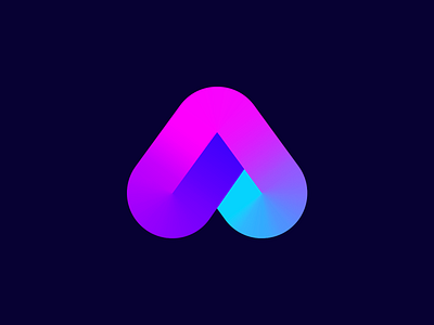 A Monogram brand branding colorful colors dribbble exploration gradient icon identity letter a logo logo concept logo designer mark stroke symbol