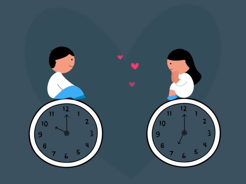 Long Distance relationships be like.. aescripts after affects aftereffects animator boy character animation clock clocks design expressions girl illustrator longdistance love motiondesign motiondesigner motiondesignschool relationships time