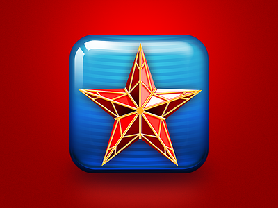 Archive: Russian History Videos app icon adobe illustrator apple health ios ios 5 skeuomorphism vector