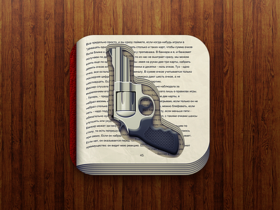 Archive: Detective Fiction Books app icon apple health icon ios ios 5 skeuomorphism vector