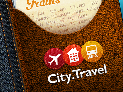 City.Travel splash screen app ios journey skeuomorphism travel