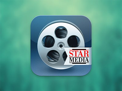 Filmoteka Star Media app icon app film icon ios ipad iphone movie star media