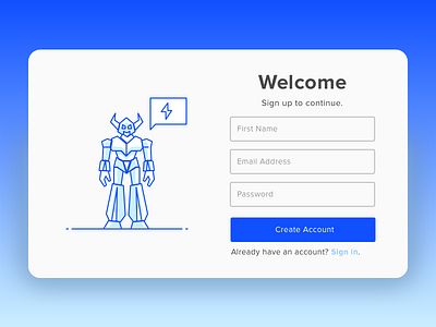 Daily UI #001 - Sign Up