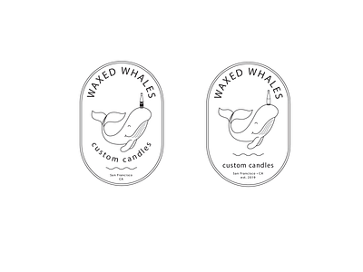 Waxed Whales - WIP branding design digital art hand lettered font illustration lettering logo