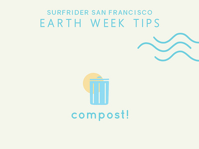 Tip #8 compost design earthday icon iconography illustration tip