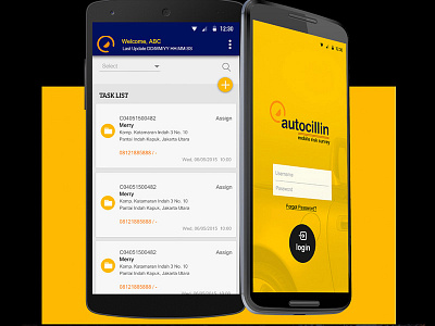 Autocillin ADIRA app adira android autocillin interaction ios mobile app ui design user interface ux design