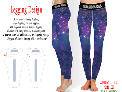 Leggings in fiverr 2 2 brand custom design face socks identity illustration legging pants socks vector yoga