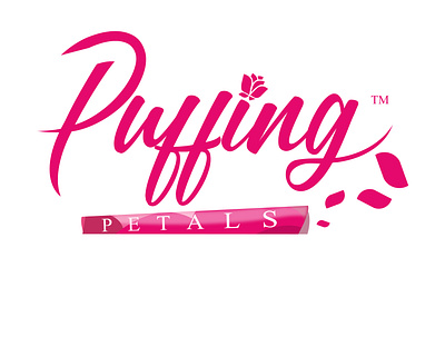 Puffing and Petals logo branding graphic design logo puffing and petals