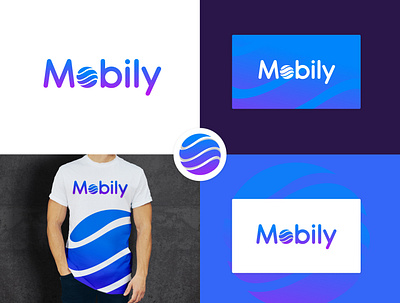 Mobily logo branding design graphic design illustration logo mobile mobily modern vector