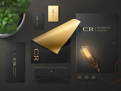 CR Projects  very simple Luxury logo