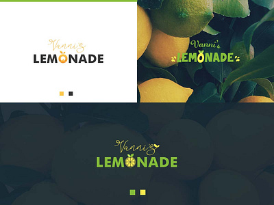 3 Alternative logo options for Vanni’s Lemonade. abstract abstract background birthday branding business corporate corporate identity decoration company design elegant environment green icon illustration logo modern symbol identity typography vector watercolor