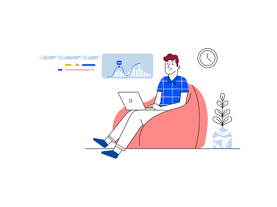 Work-from-home illustration