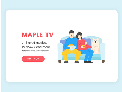 Daily UI 025 TV App 025 dailyui design illustration tv web