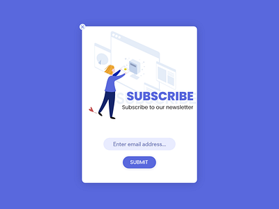 Daily UI 026 Subscribe 026 dailyui illustration subscribe web