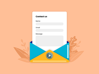 Daily UI 028 Contact Us 028 contact form contact us dailyui design illustration