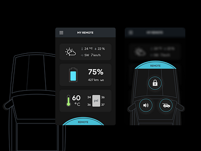 Daily UI 034 Car Interface 034 app car car interface dailyui design interface