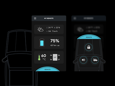 Daily UI 034 Car Interface 034 app car car interface dailyui design interface