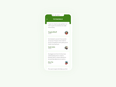 Daily UI 039 Testimonials 039 app dailyui design testimonials