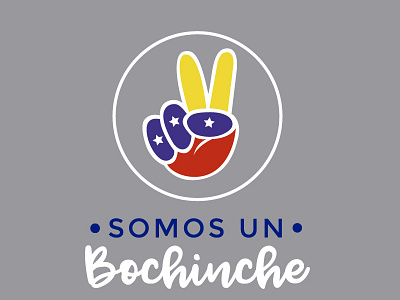 Somos un Bochinche design hand logo vector venezuela