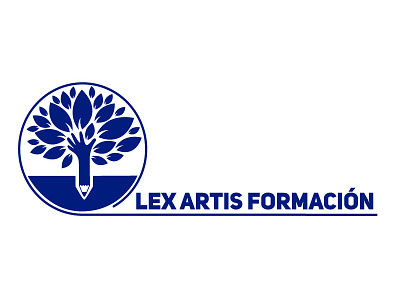 Logo Lex Artis Formación education hand learn logo pencil school tree