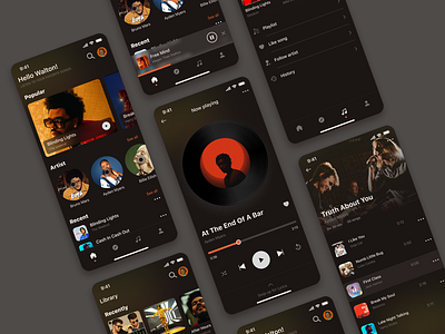 Music app app application audio booking design illustration music musicapp ui ux