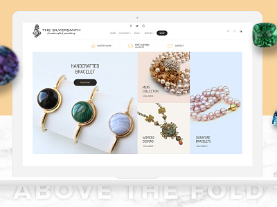 The SilverSmith - web design homepage jewelry luxury ui ux webdesign