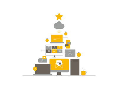 Xmas Card - Remote Work