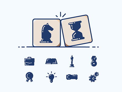 Icons for a Dices dices icons vector