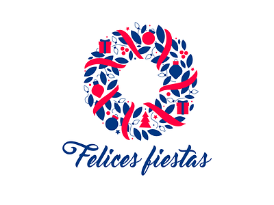 felices fiestas christmas xmas xmas card xmas crown