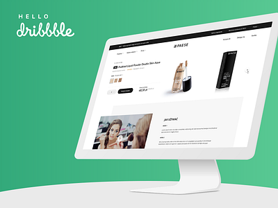Hello Dribbble! ecommerce page product shop ui ux