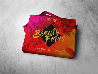 Celavi Package Design cosmetic design eyeshadow package package mockup