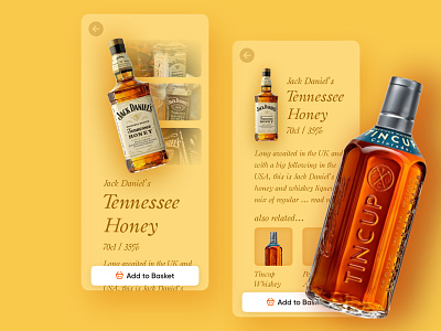 Whiskey Browser aesthetics alcohol android app design bottle browse cards design figma interface jack daniels liquor minimal tincup uiux uiuxdesign vector vintage whiskey whiskey and branding