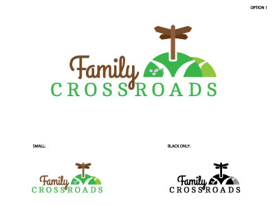 Family Crossroads Logo Option 1 logo wip work in process