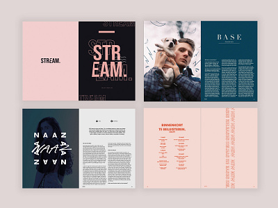 Music Magazine artists design graphic deisgn magazine music stream