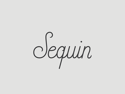 Sequin script