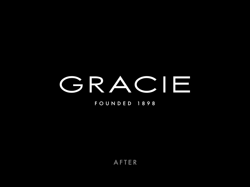 Gracie before after wordmark