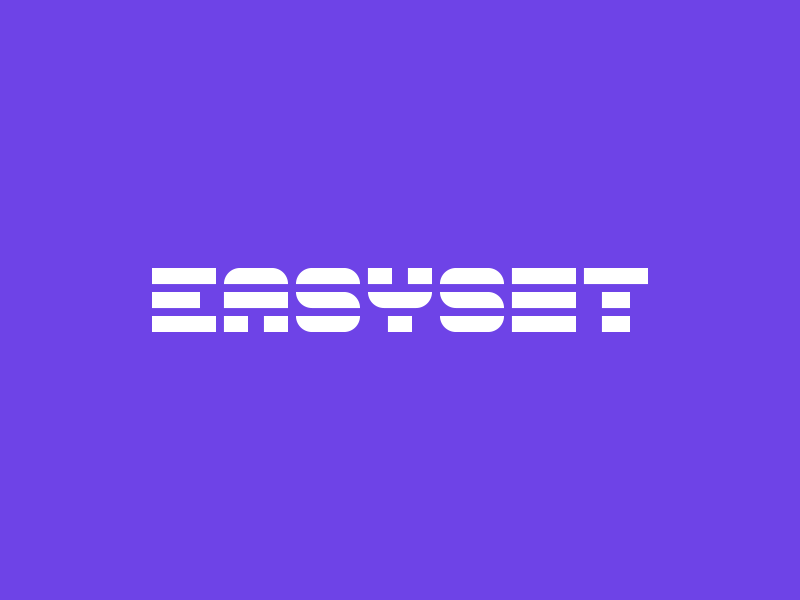 EasySet Logotype burple robocob work in progress