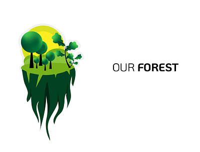 Our Forest 3dsmax adobe illustrator climatechange creative design forest graphic design illustration illustrator nature save forest tree vector