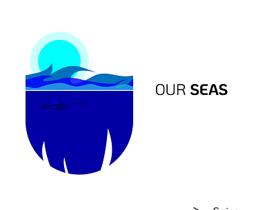 Our Seas adobe illustrator climatechange creative design enviroment illustration illustrator logo nature pollution sea ui vector