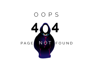 OOPS 404 Page Not Found 404 error 404 error page 404 page illustrator ui ux design web